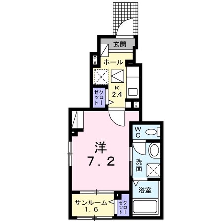 メゾングレーヌ龍野町の物件間取画像